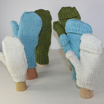 Aran Texting Mittens