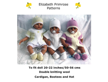 P92 Short Sleeved Cardigan, Bootees and Hat