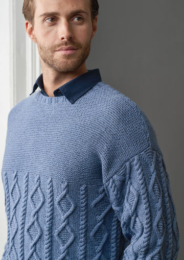 Hank Sweater in Rowan Softyak DK - ZB296-00006 Hank Sweater UK - Downloadable PDF