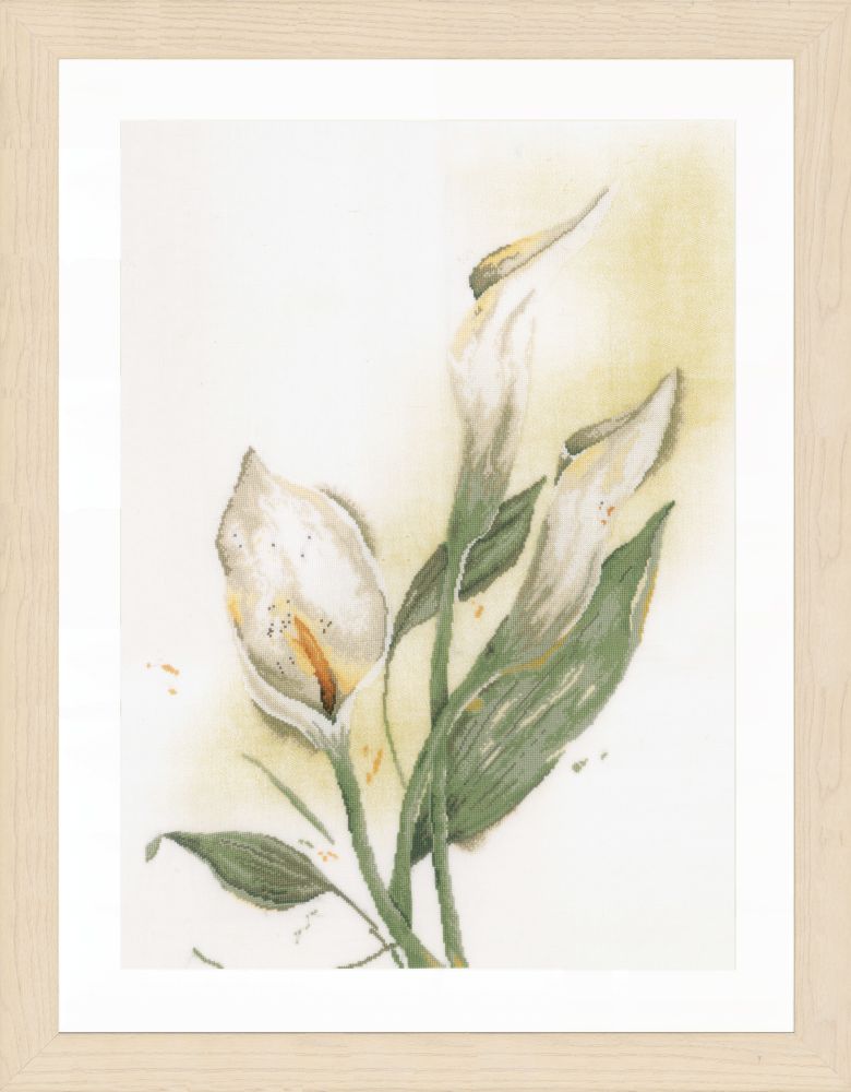 Lanarte Counted Cross Stitch Kit Calla Lily Flower Cross Stitch Kit