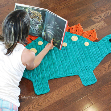 Spiky the Stegosaurus Dinosaur Rug