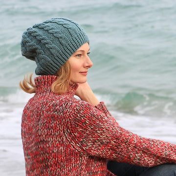 Knit Hat "Sea Wave"