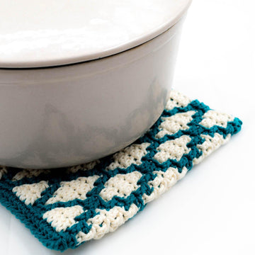 Mosaic Crochet Hot Pad