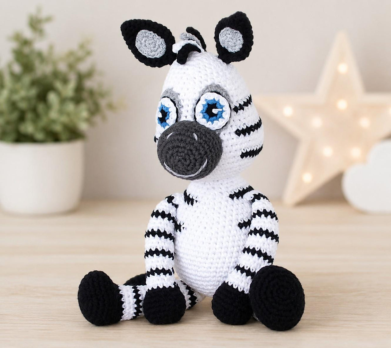 Zebra Stuffed Toy Crochet Pattern