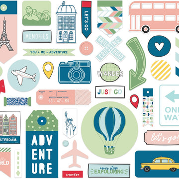 My Minds Eye Cityscapes Mixed Bag Cardstock Die-Cuts - 621539