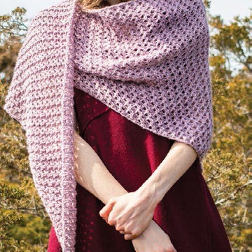 Trout Lily Shawl in Berroco Tuscan Tweed - 380-4 - Downloadable PDF