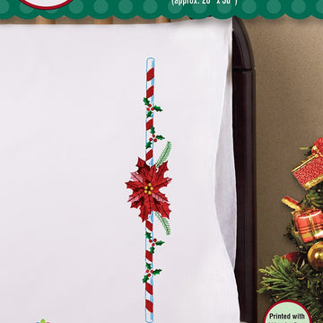 Design Works Poinsettia Cross Stitch Kit - 20x30in