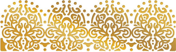 Artdeco Creations Couture Creations Peaceful Peonies Hotfoil Stamp - Lacey Border 4.2"X1.2"