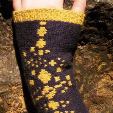 Planetarium Wrist Warmers