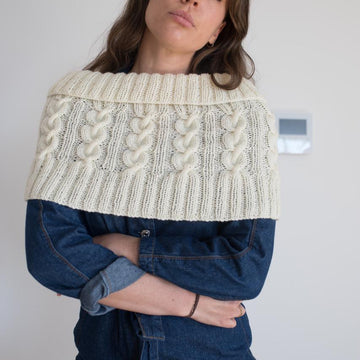 The Izzy Lou Cabled Capelet