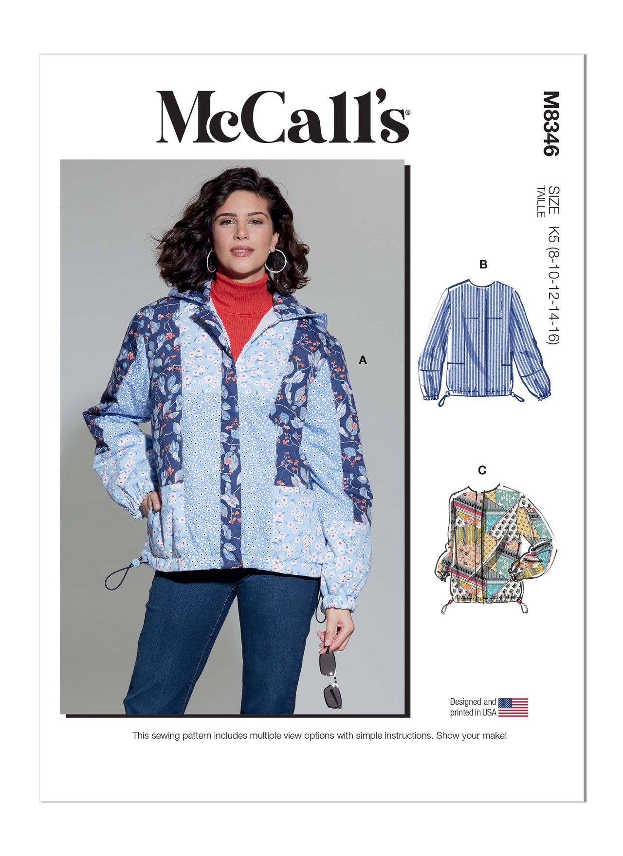McCall's Misses' Jacket M8346 - Sewing Pattern