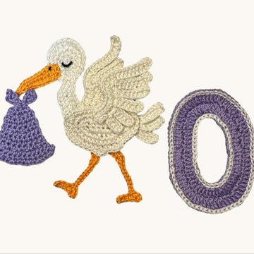 Crochet Animal Number 0 Stork