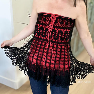 Bruges Waves Pineapple Lace Skirt