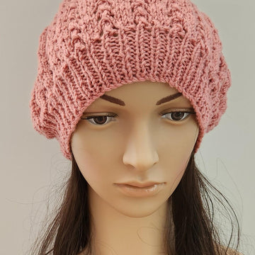 Felicity - slouchy lace beanie