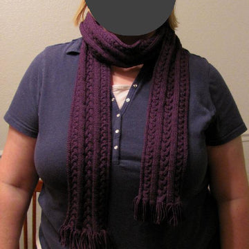 Plaited Cabled Scarf