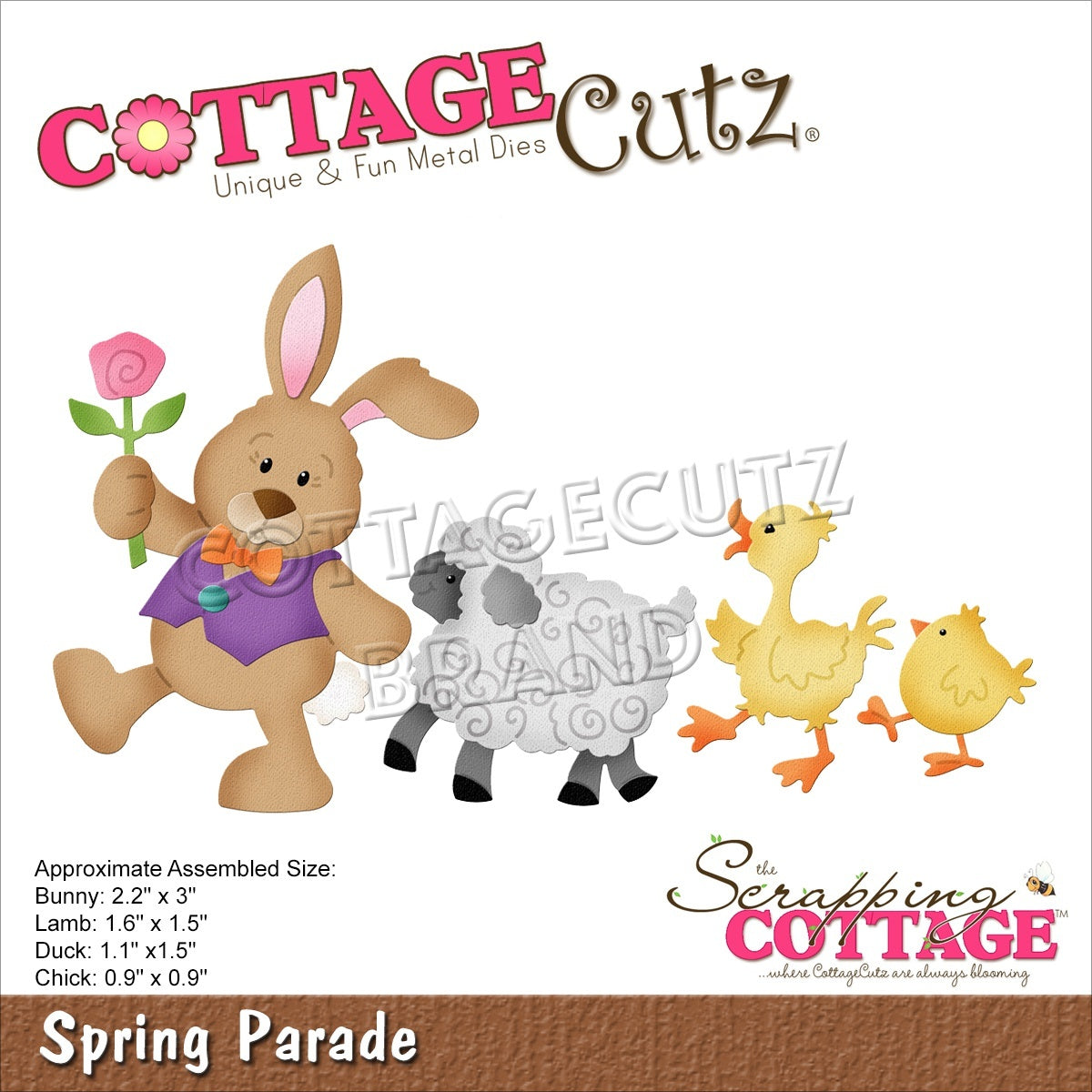 CottageCutz Dies - Spring Parade .9" To 3"