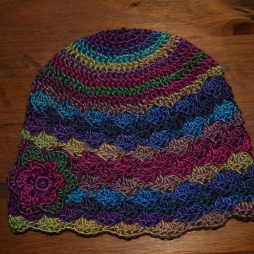 Rainbow Ripple Hat