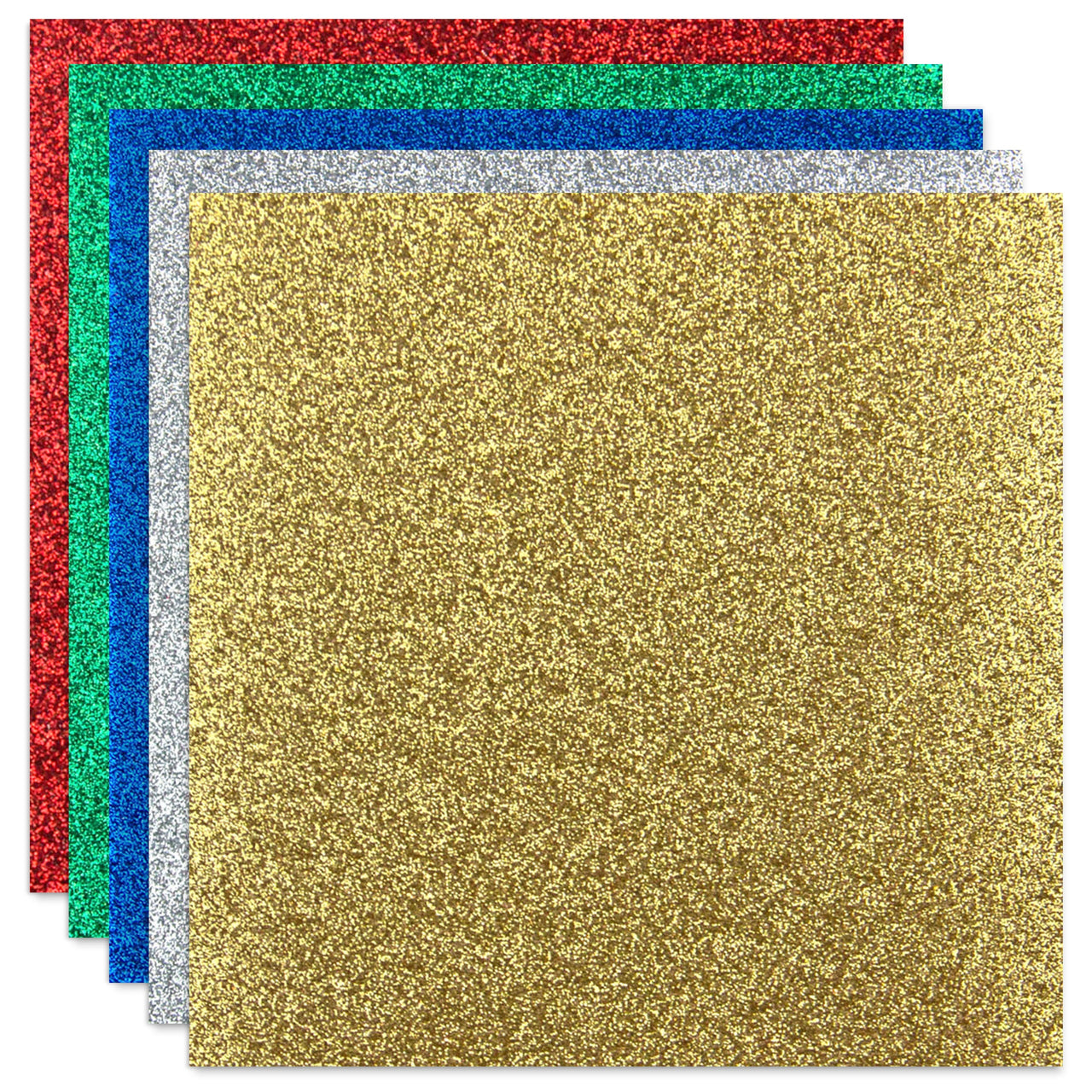 Arc Crafts ETC Papers Non-Shed Glitter Cardstock 12"X12" 10/Pkg - Winter