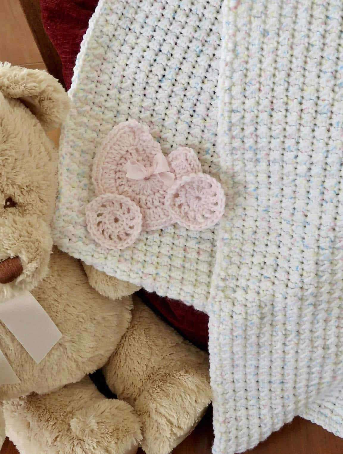 Sunday Brunch Baby Blanket – Lion Brand Baby Soft Beginner Friendly