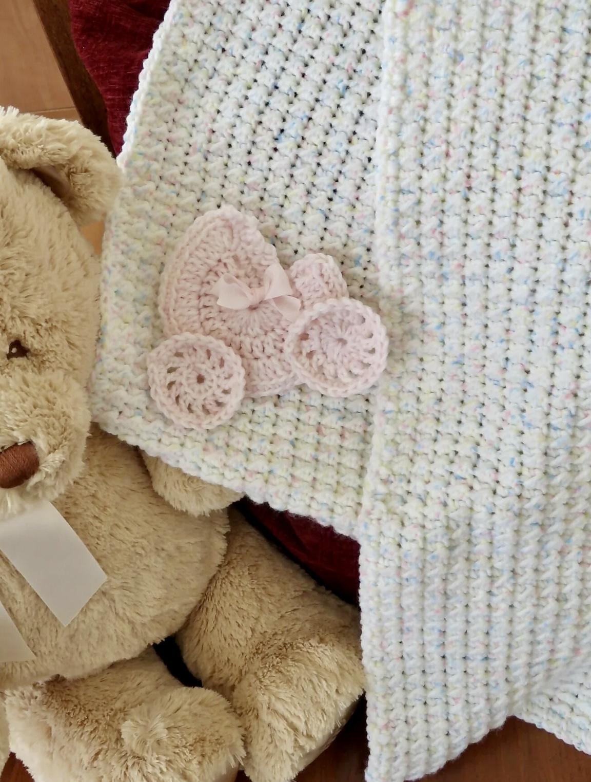 Sunday Brunch Baby Blanket – Lion Brand Baby Soft Beginner Friendly
