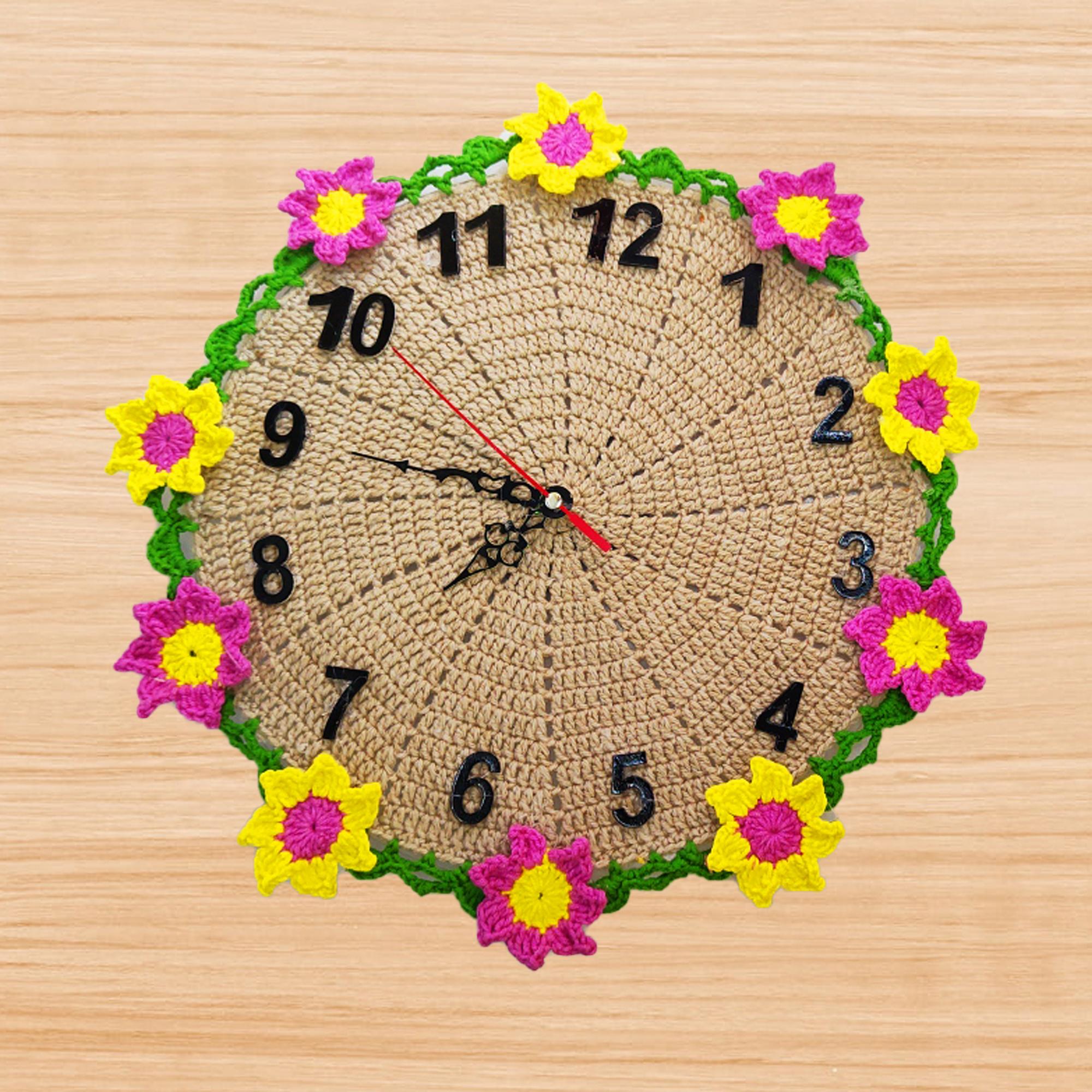 Crochet wall clock pattern