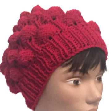 Strawberry stitch hat