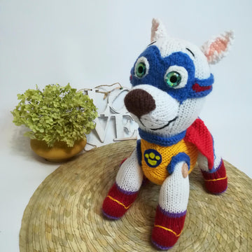 Original Knitting Patterns - Knit your toy dog Apollo from collection Patrol