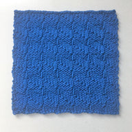 Diagonal Check Dishcloth