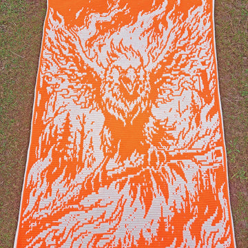 Flameborn Phoenix | Fantasy Crochet Blanket