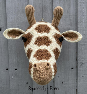 Gerald the African flower giraffe head