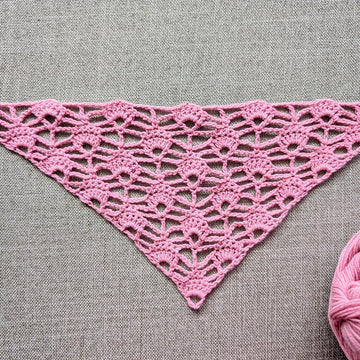 Crochet Bandana/Shawl Pattern/Chart #12