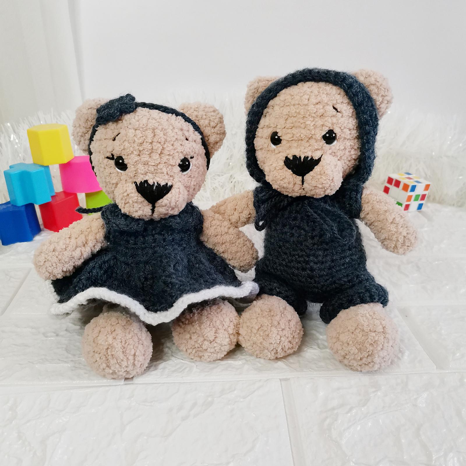 Plush Teddy Bear Duo 2in1 Crochet Pattern