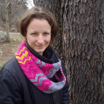 Chevron cowl or infinity scarf