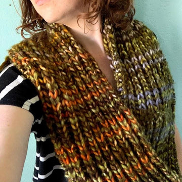 Brioche Hooded Scarf