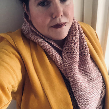 Simple Knit Lace Shawl