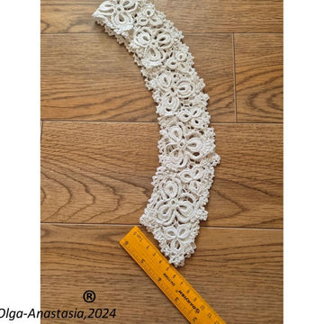 Easy detachable collar crochet 2