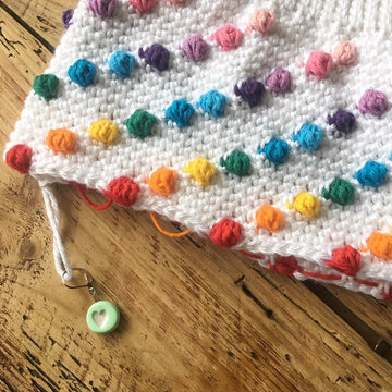 Rainbow Bobble Beanie