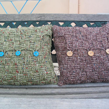 Chunky Basketweave Cushion Cover
