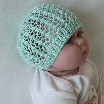Rhapsody - 4ply lace Beanie for baby