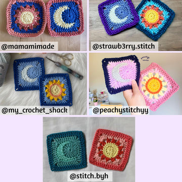 Sun and Moon Granny Squares