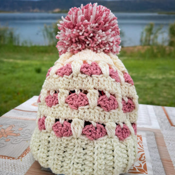 Sweetheart Bobble Hat DK Pattern