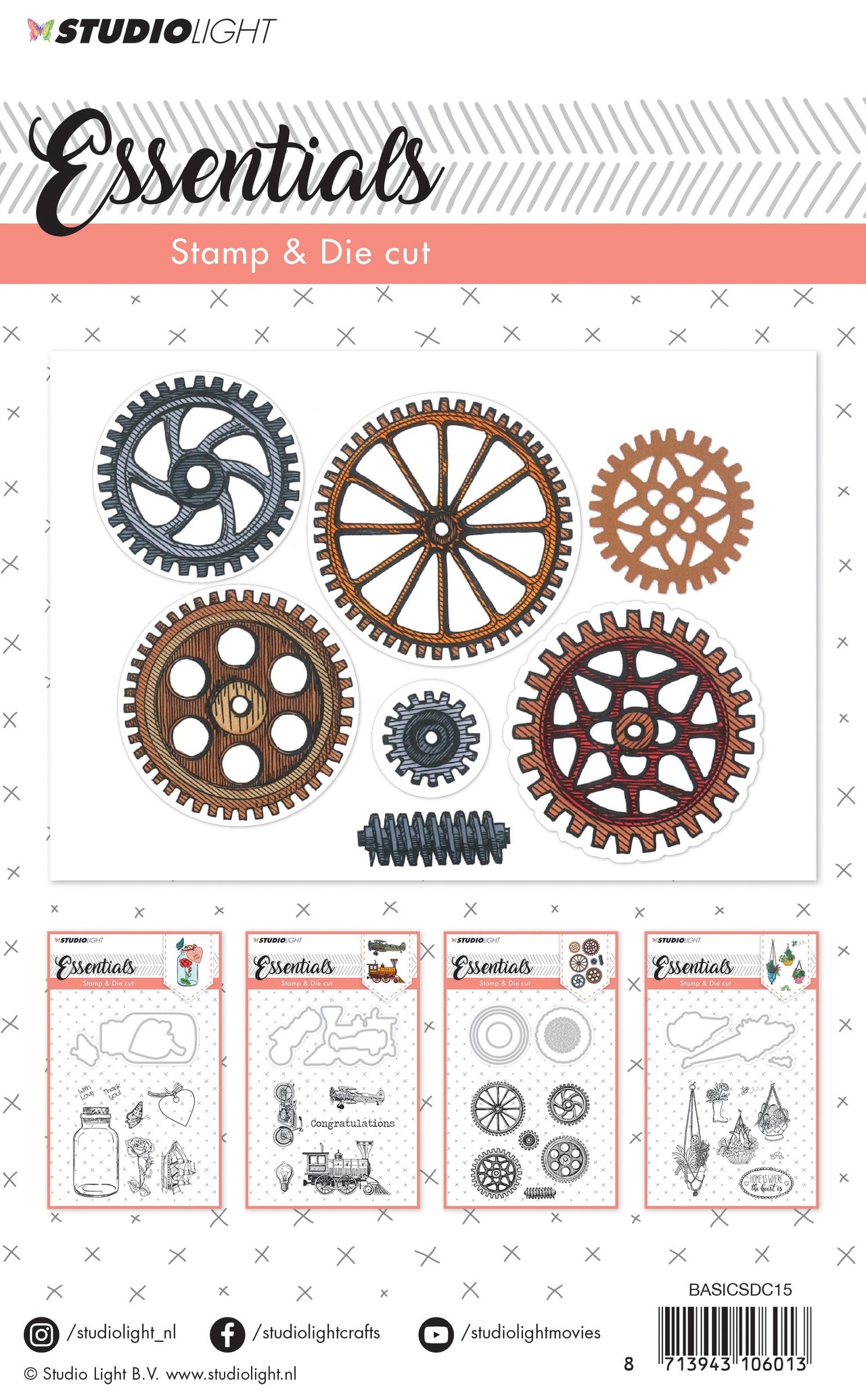 Studio Light Essentials Stamp & Die Set - 546188