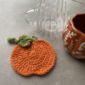 Crochet Pumpkin Coaster & Garland Decoration