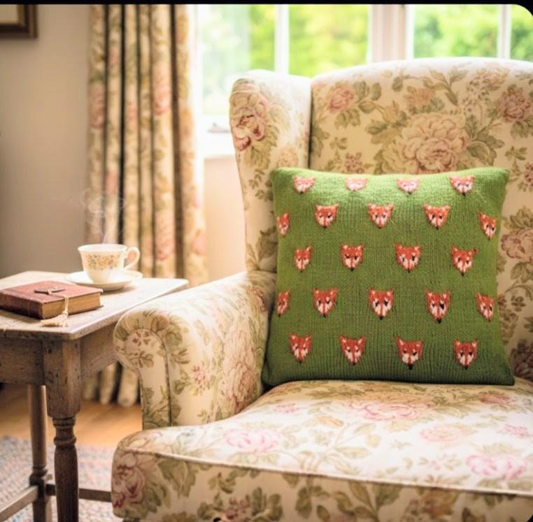 Troop of Foxes Cushion