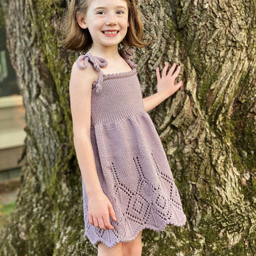 "Wild Irises" Girls Dress