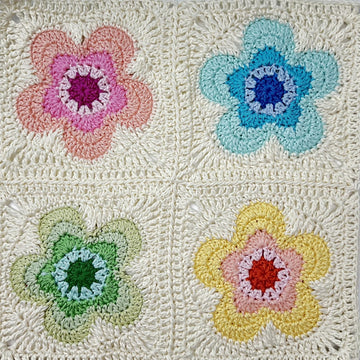 Groovy Flower Square