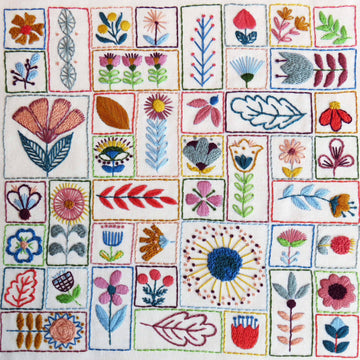 Stitchdoodles Flowery Folk, Hand Embroidery Pattern