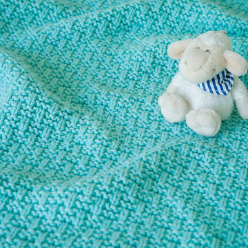 Caela Baby Blanket and Dolly Blanket Knitting Pattern