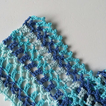 Little blue summer scarf