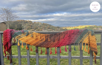 Falling Leaves scarf by Melu Crochet